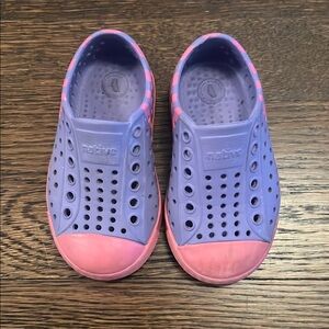 Native Kids Purple and Pink Shoes